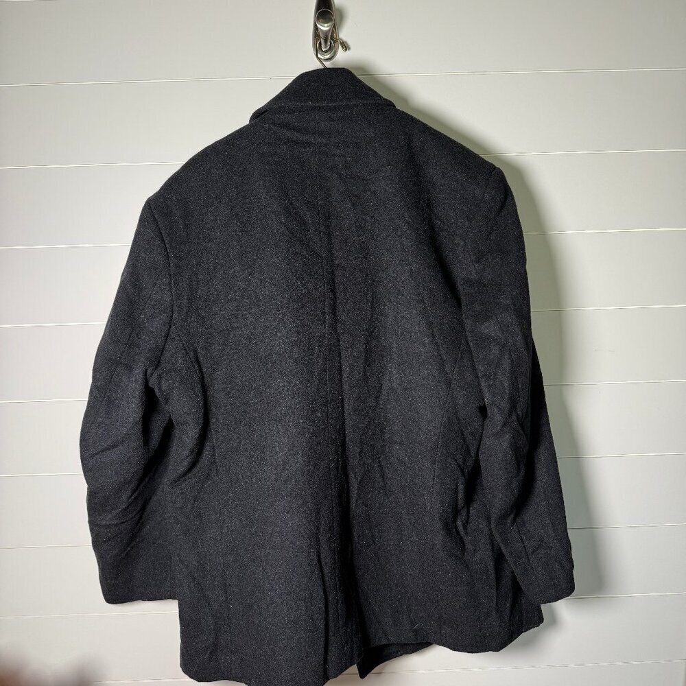 Nautica Charcoal Gray Classic Double Breasted Pea Coat XXL - Picture 2 of 8